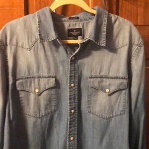 Denim long sleeve shirt
